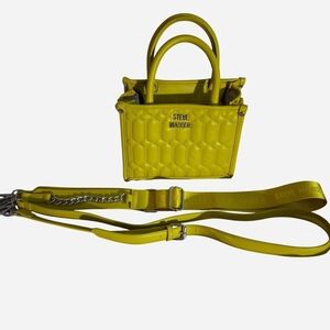 Steve Madden Lime Mini Quilted Bag